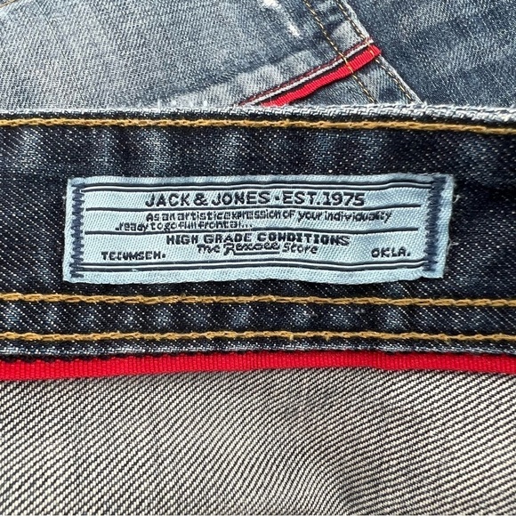 Jack & Jones Distressed Straight Leg Jeans Size 32 x 32 Men's - Picture 4 of 7